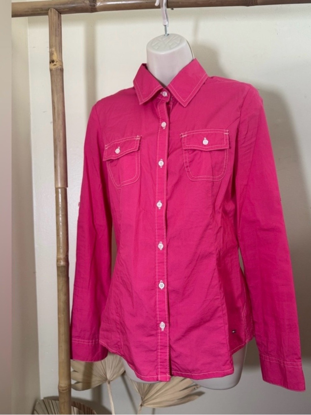 Tommy Hilfiger Hot Pink Button-Down Shirt